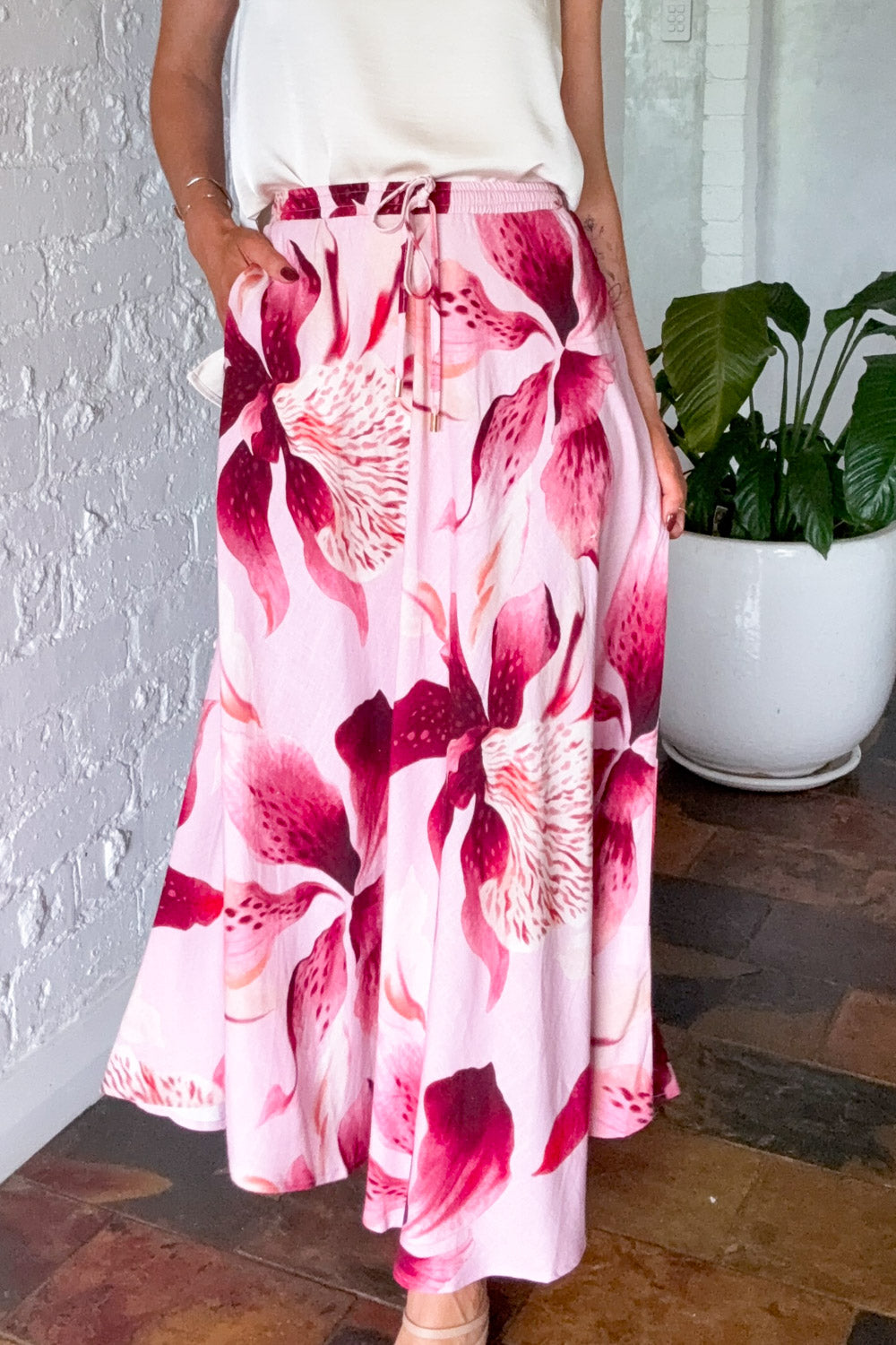 Alaya Skirt - Blush Floral - Image 2