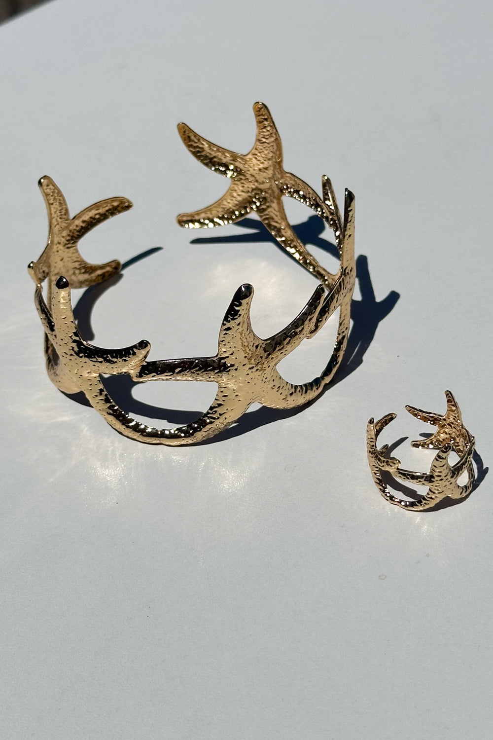 Alora Cuff & Ring Set - Gold - Image 2