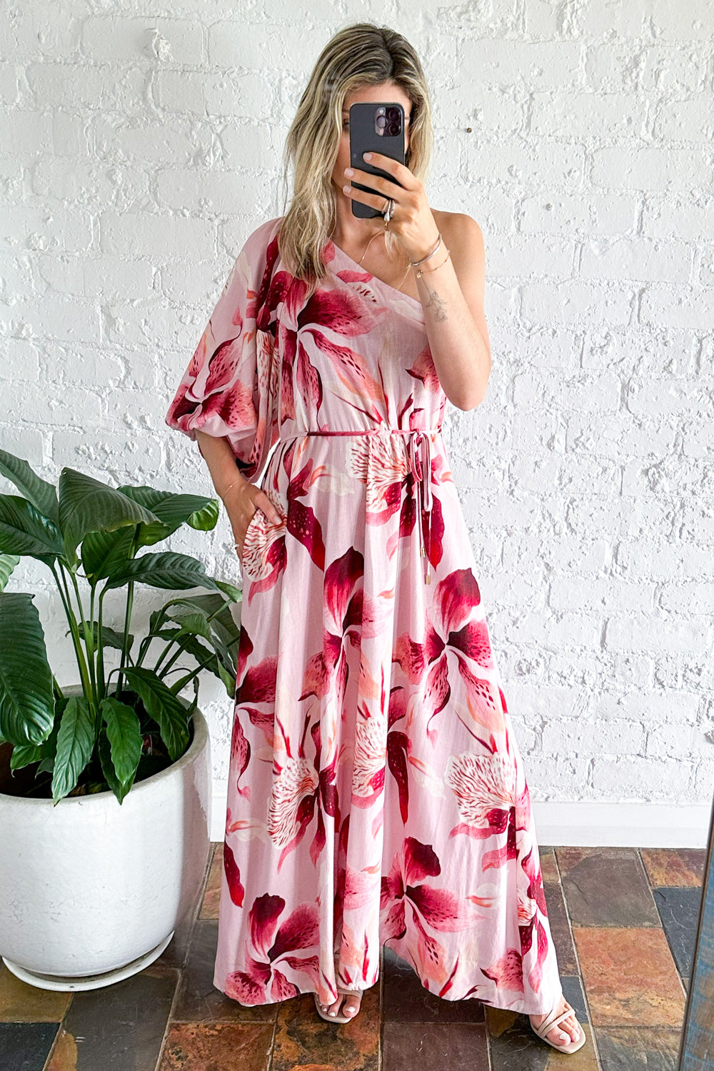 Aluna Maxi Dress - Blush Floral - Image 3
