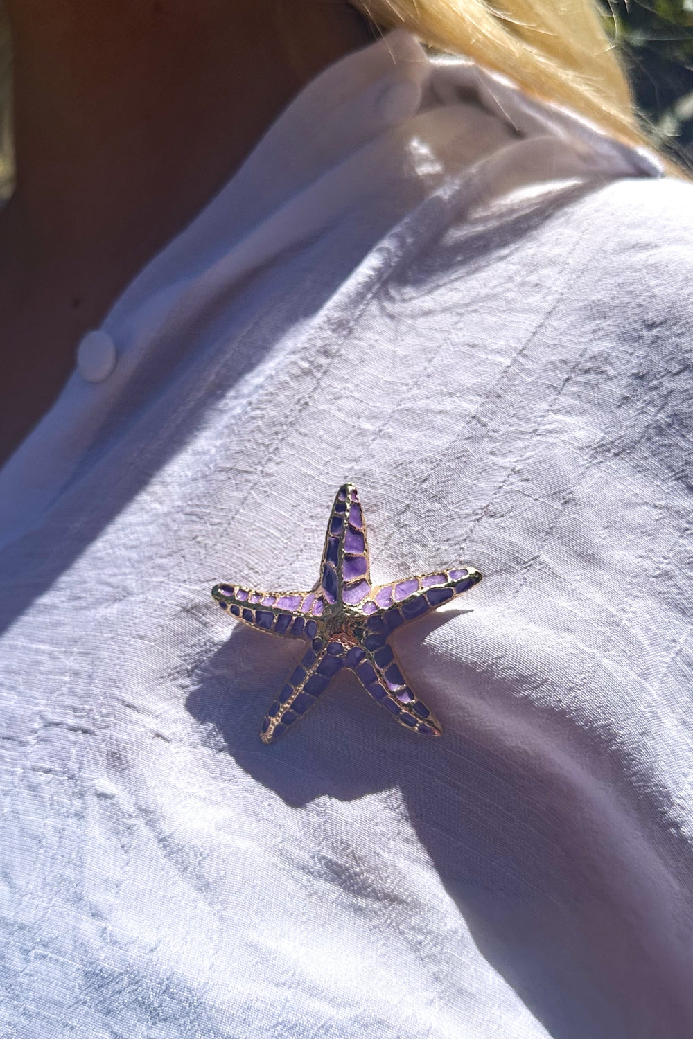 Azure Starfish Brooch - Lilac - Image 4