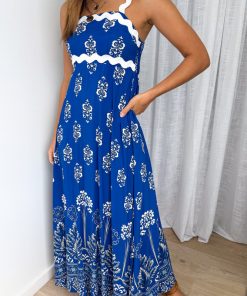 Byron Dress - Blue Boho