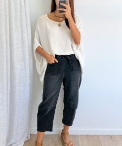 Camilla Crop Barrel Leg Jeans