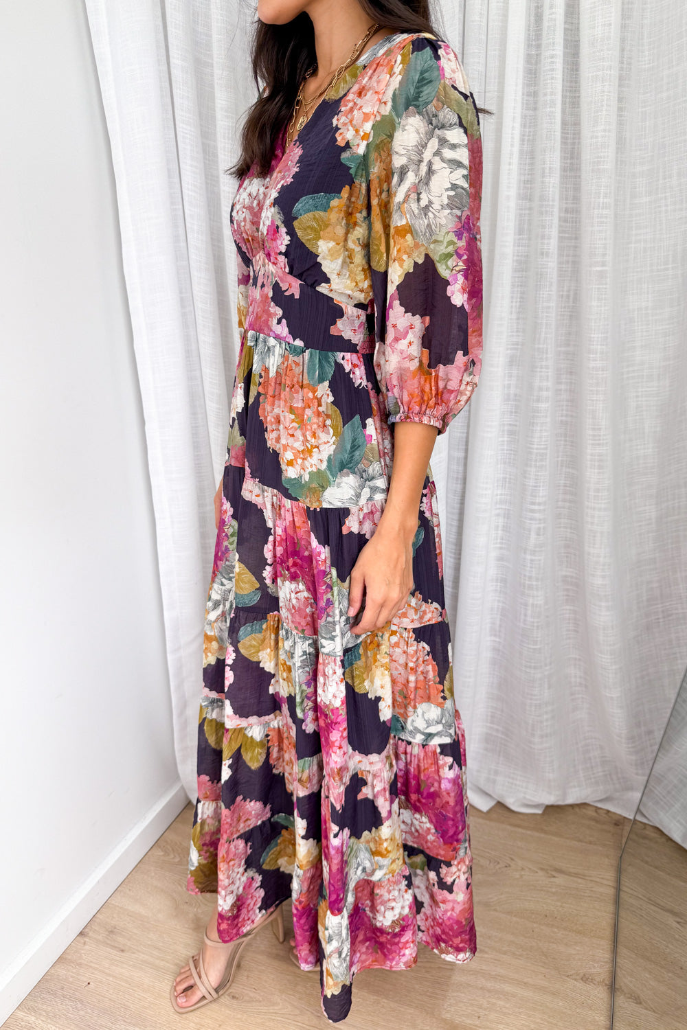 Caryssa Maxi Dress - Navy Bloom - Image 2