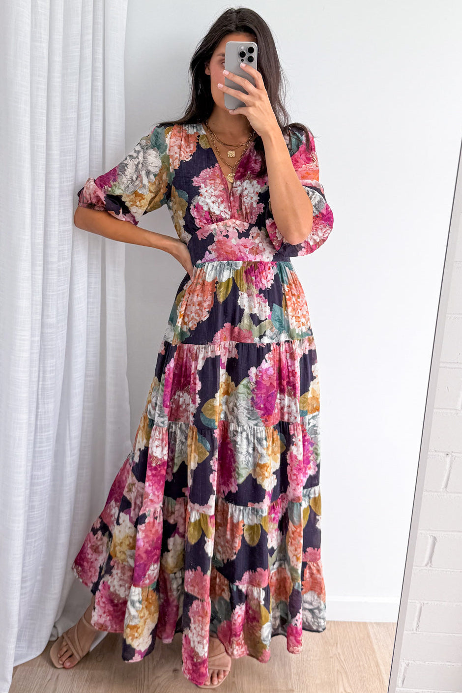 Caryssa Maxi Dress - Navy Bloom