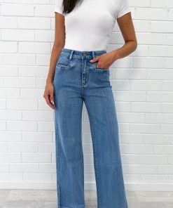 Daisy Wide Leg Jeans - Denim