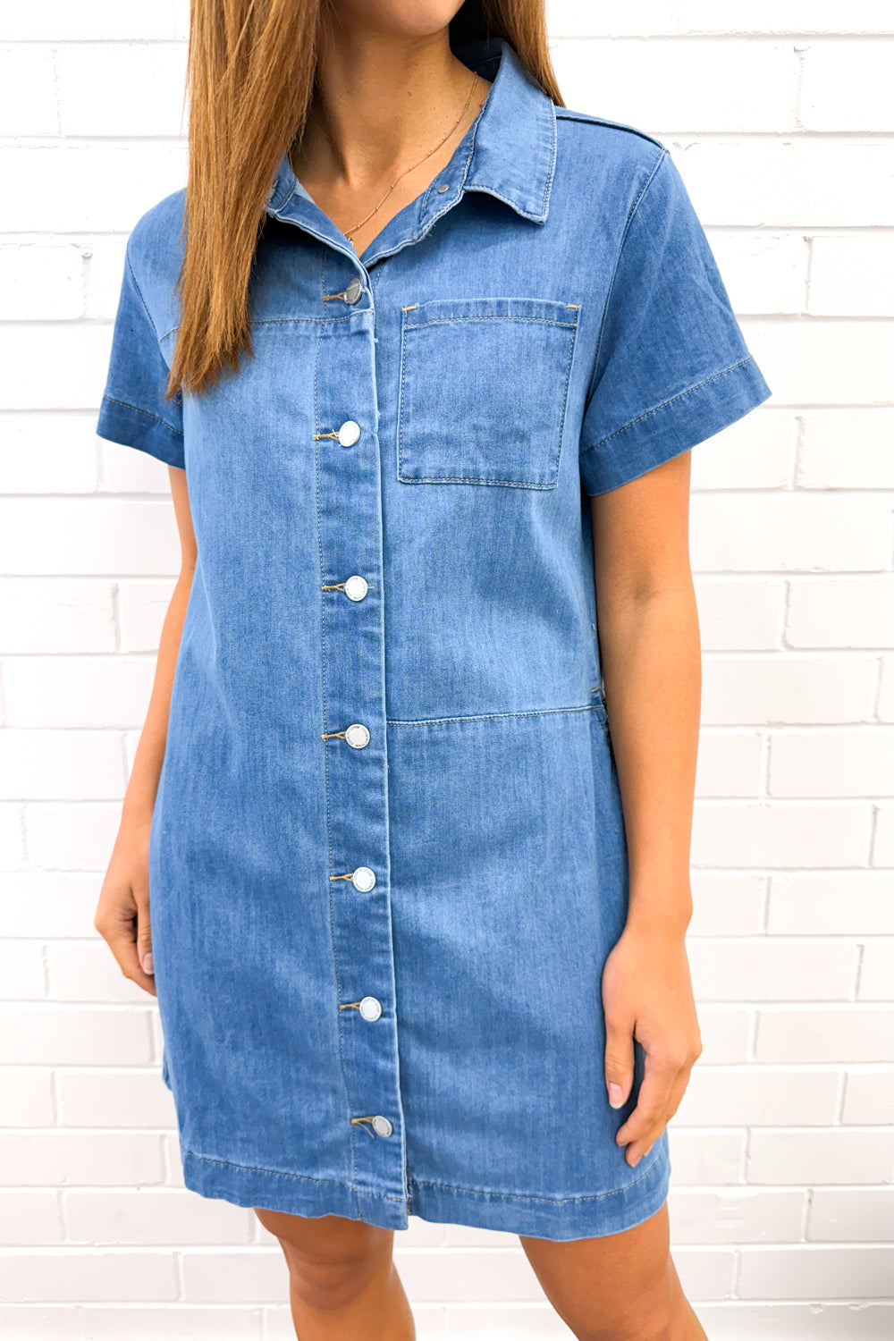 Dezi Denim Dress - Image 3