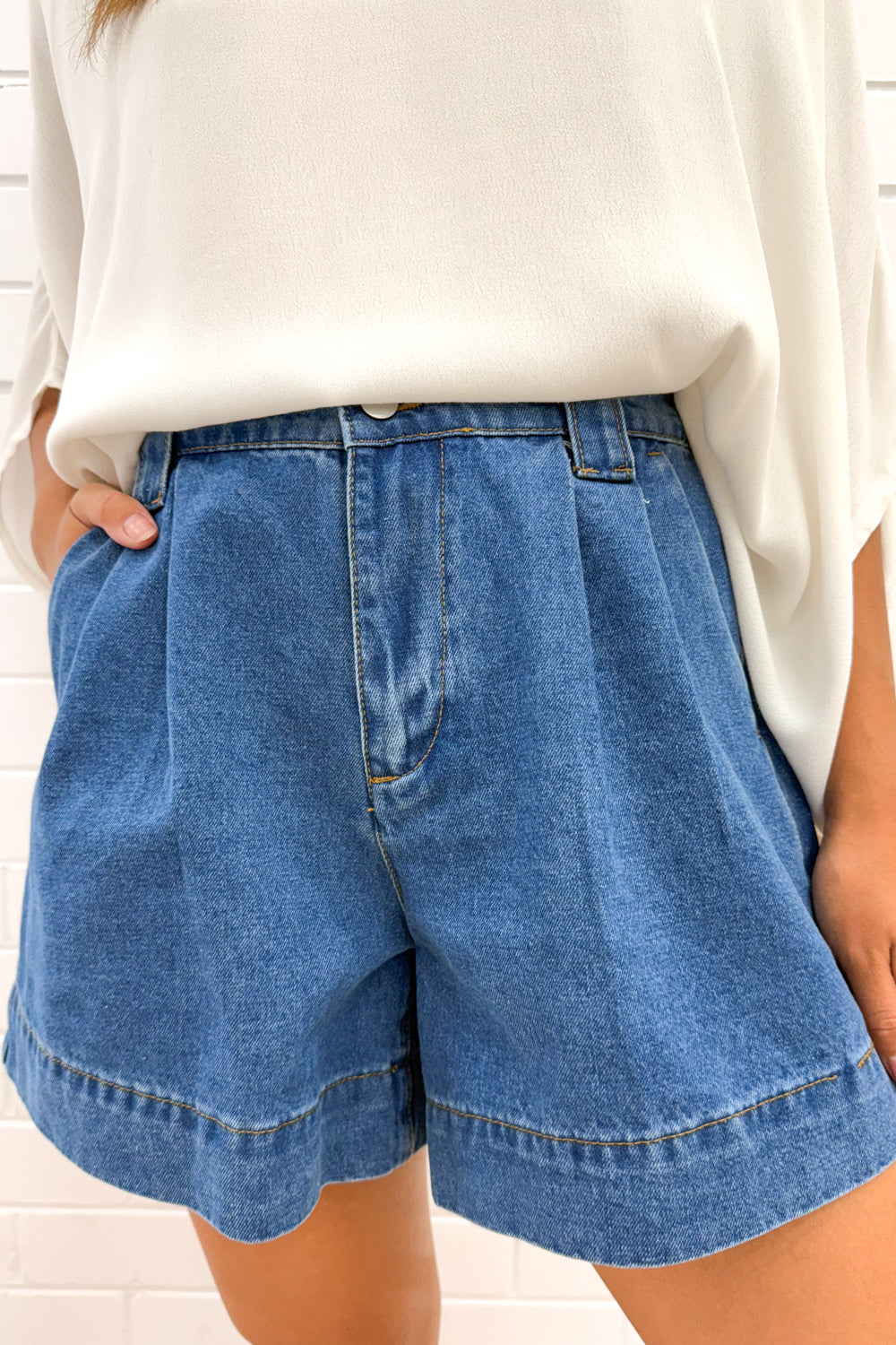 Dune Shorts - Mid Denim - Image 2