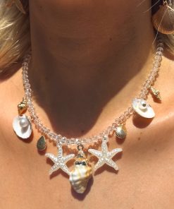 Island Time Charm Necklace - White