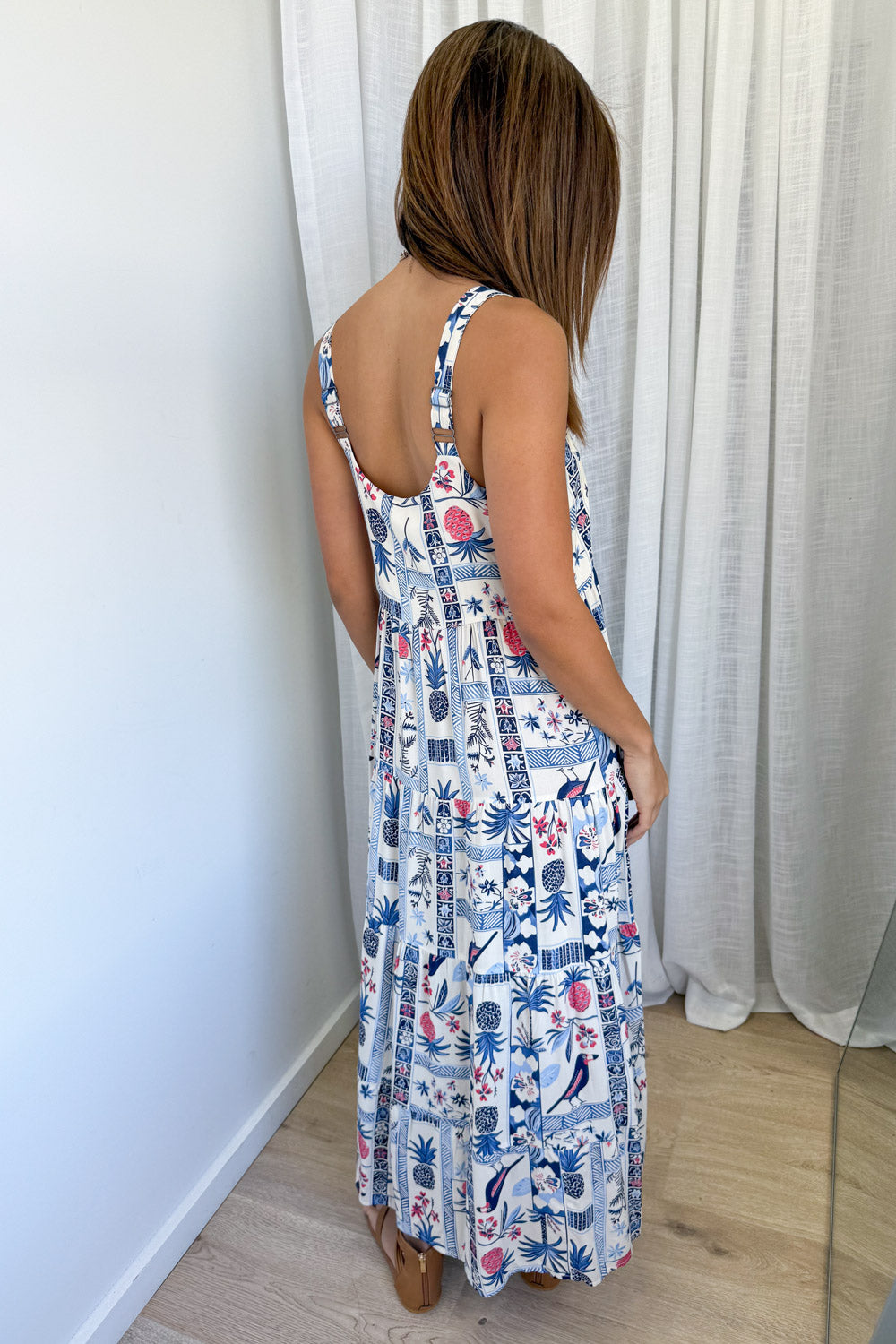 Islington Dress - Blue Multi Print - Image 4