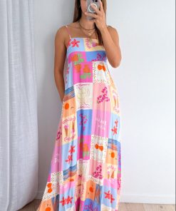 Jac Dress - Pink Patchwork