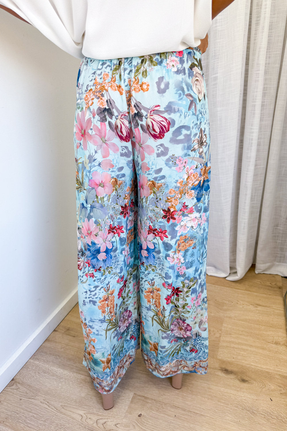 Jasmine Pants - Blue Multi Floral - Image 3