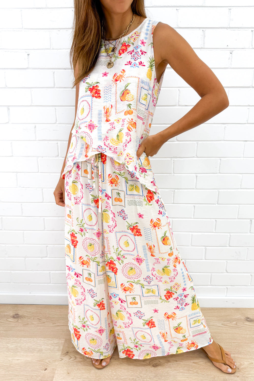 Jordyn Top - White Multi - Image 5