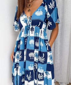 Kristy Dress - Navy Blue Shell