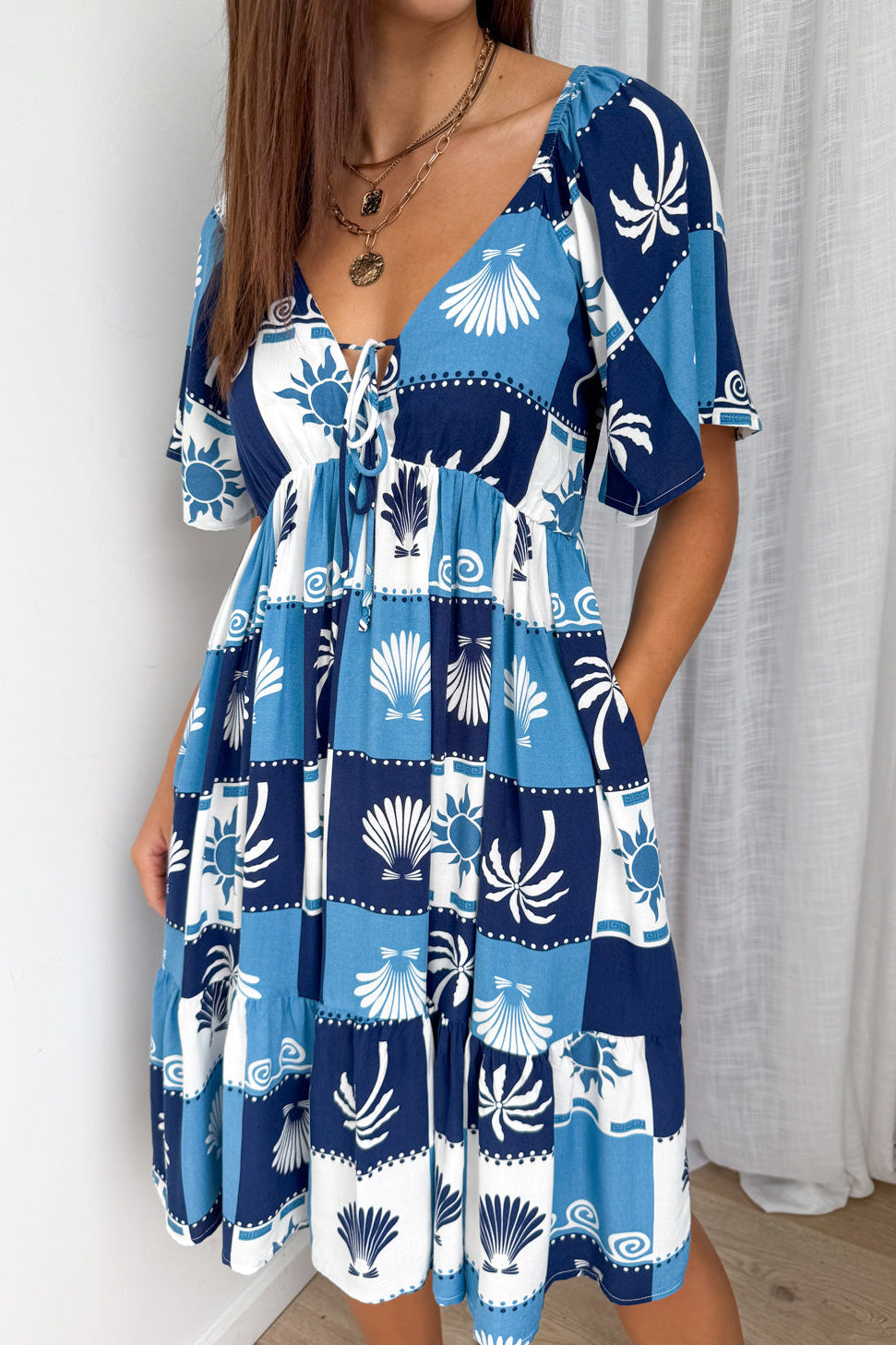 Kristy Dress - Navy Blue Shell