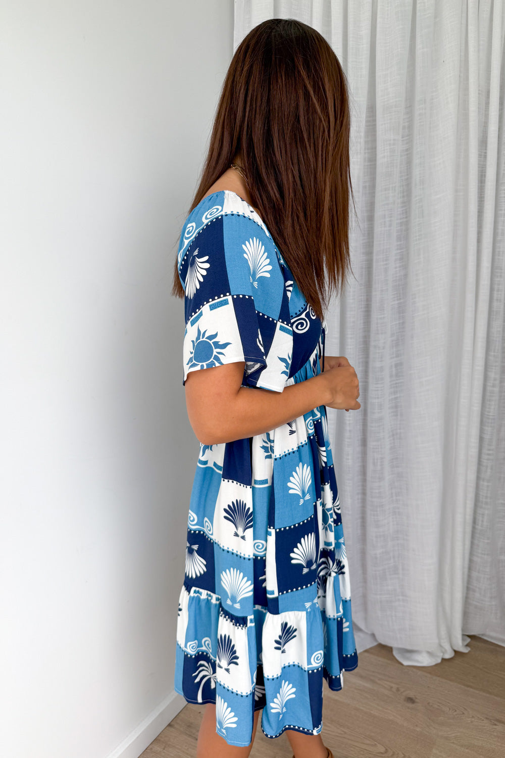 Kristy Dress - Navy Blue Shell - Image 5