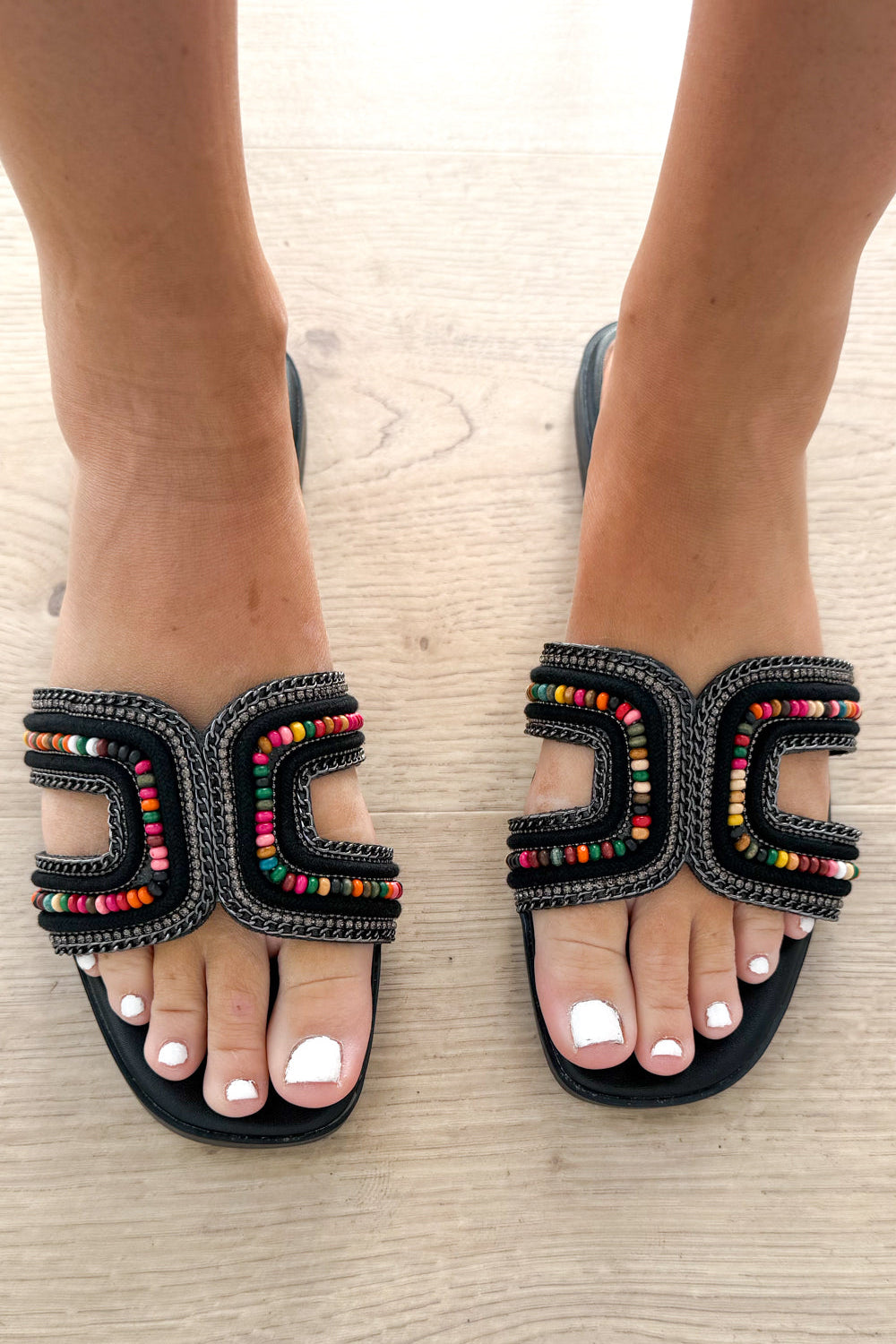 Lina Slides - Black - Image 2