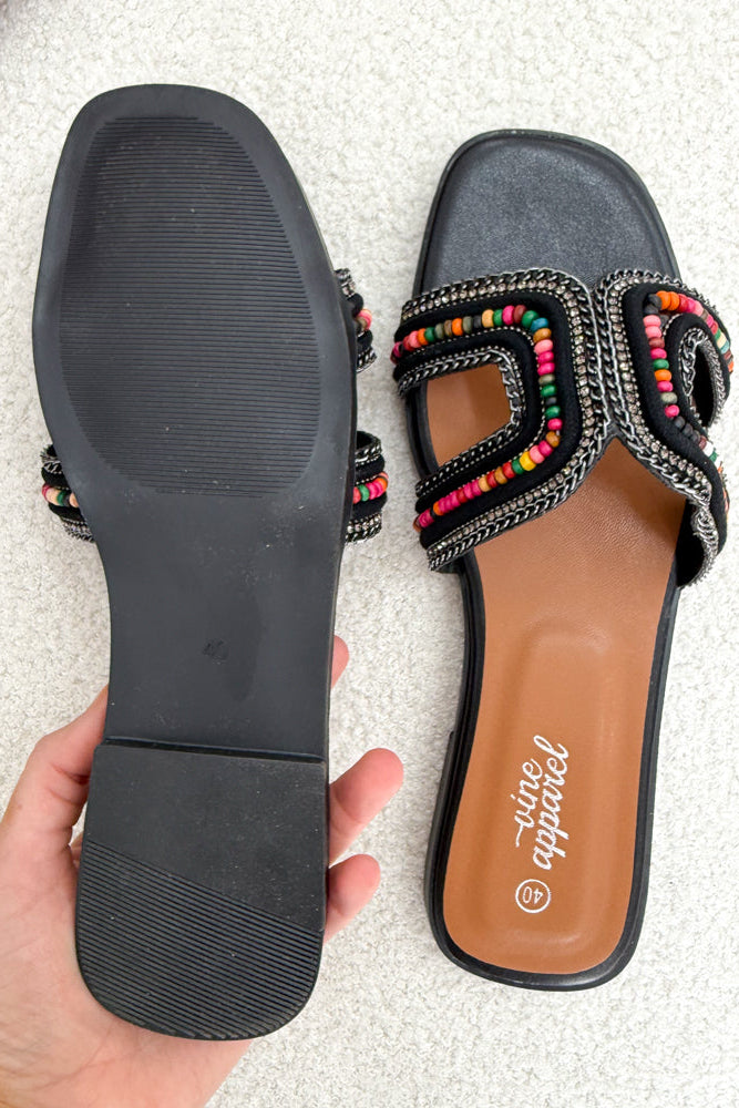 Lina Slides - Black - Image 4