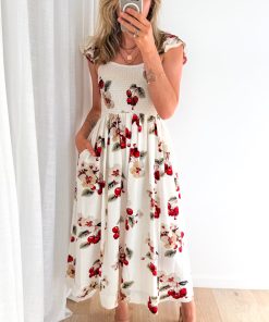 Lyrical Dress - Red Cherry