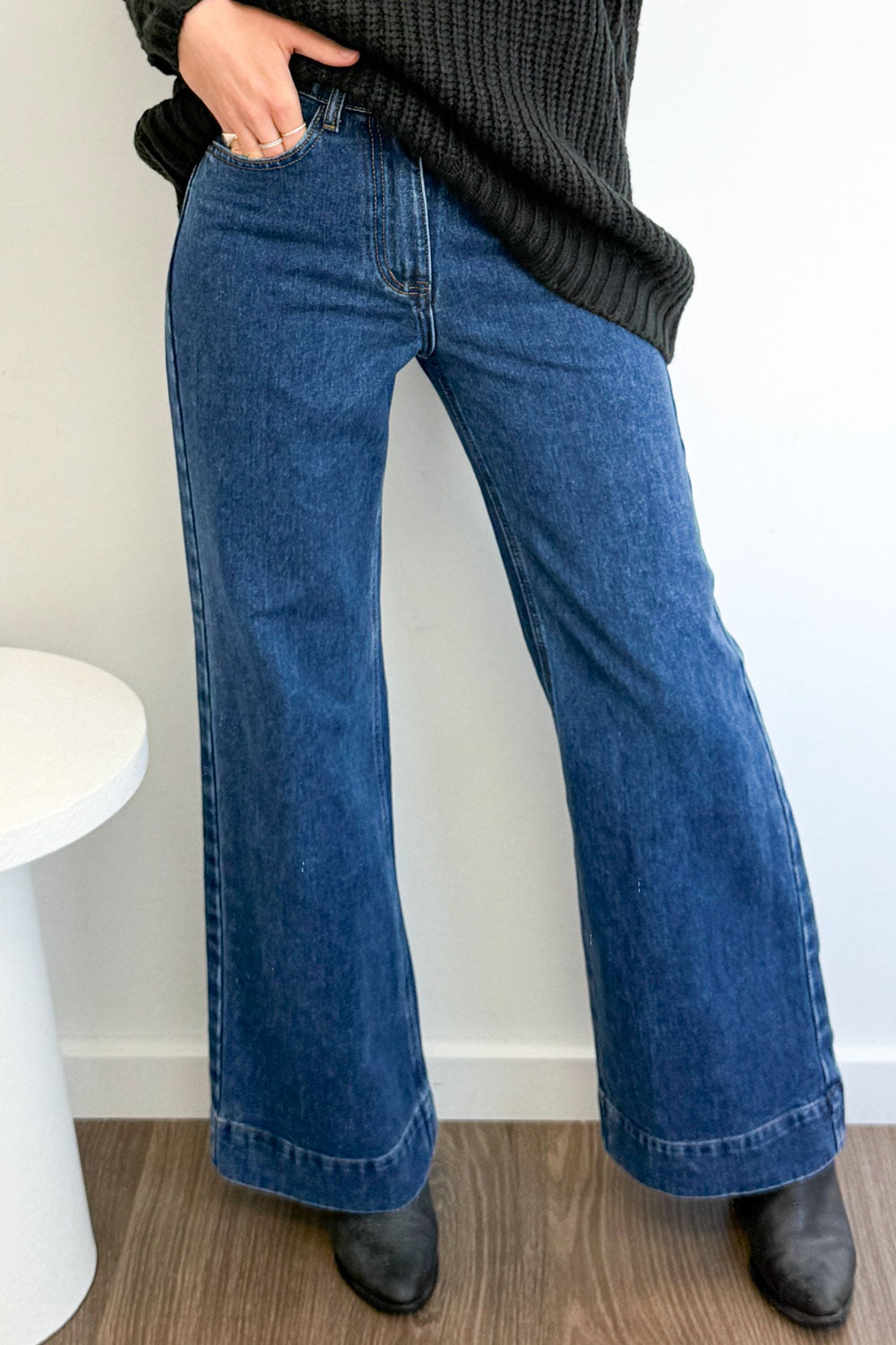 Maggie High Rise Wide Leg Denim Jeans - Image 2