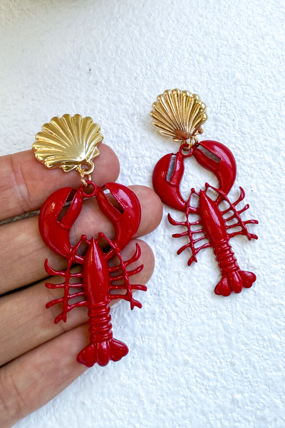 Marina Earrings - Red - Image 2