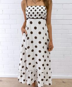 Nissa Dress - Chocolate Spot