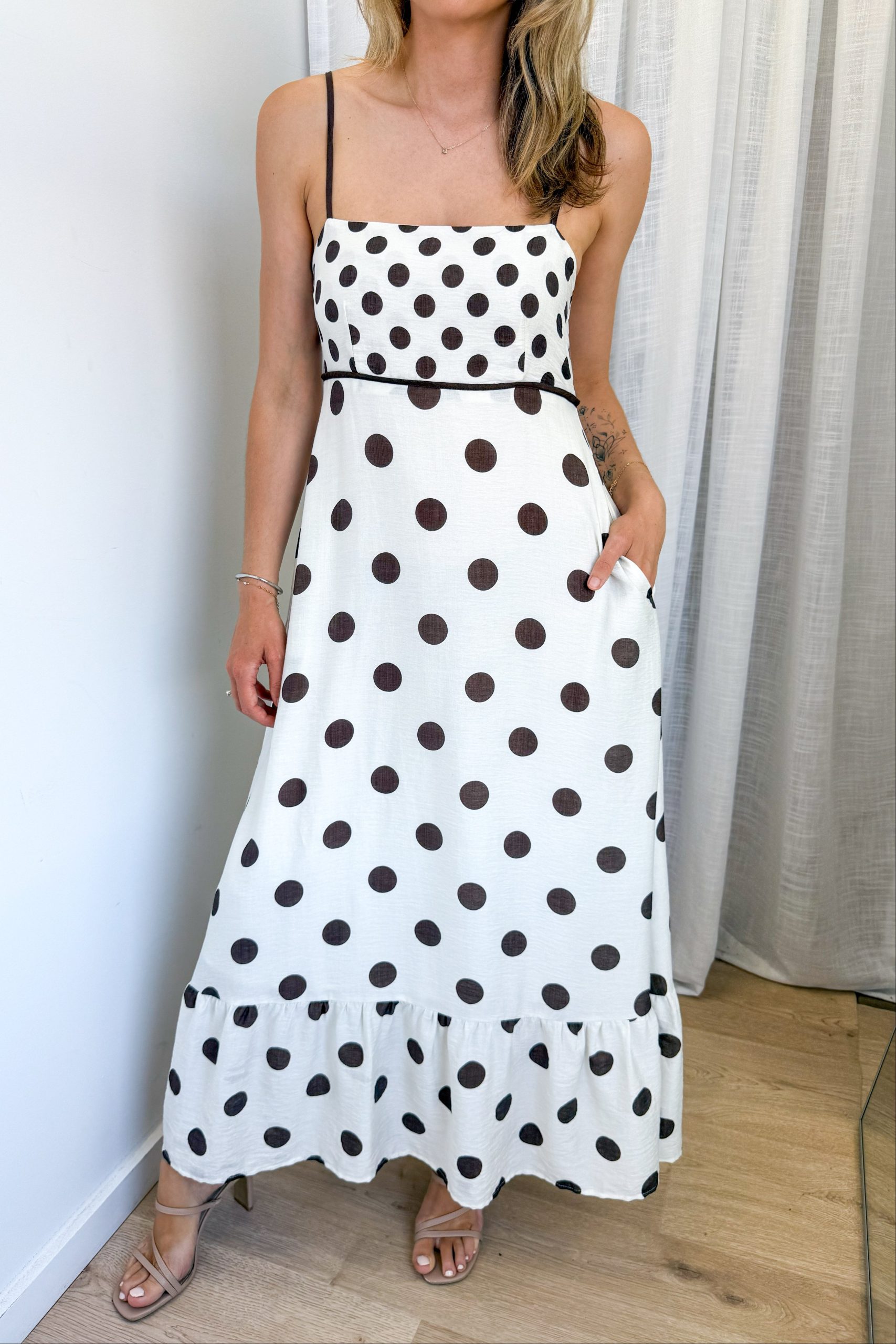 Nissa Dress - Chocolate Spot - Image 3