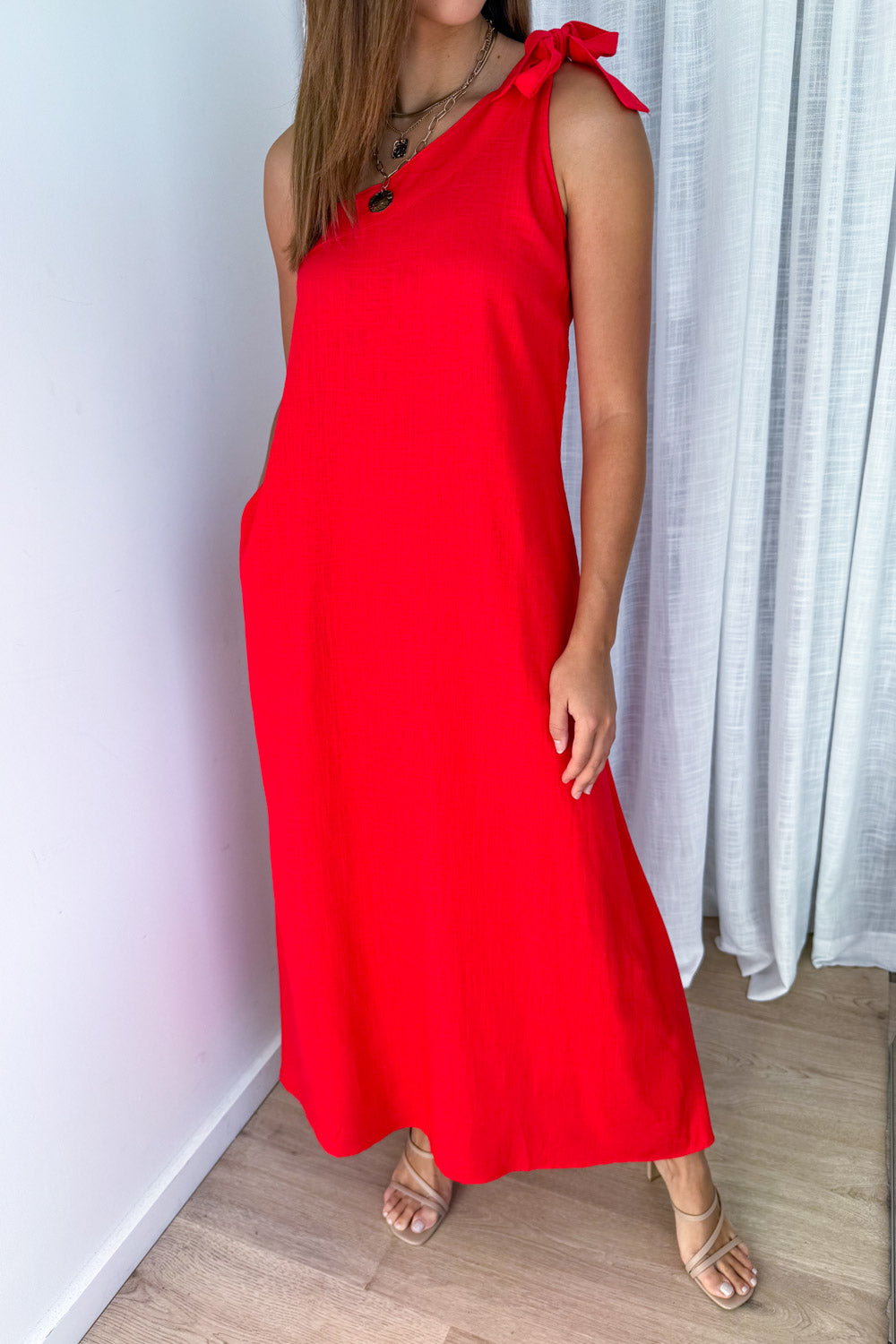 Noosa Breeze Dress - Red