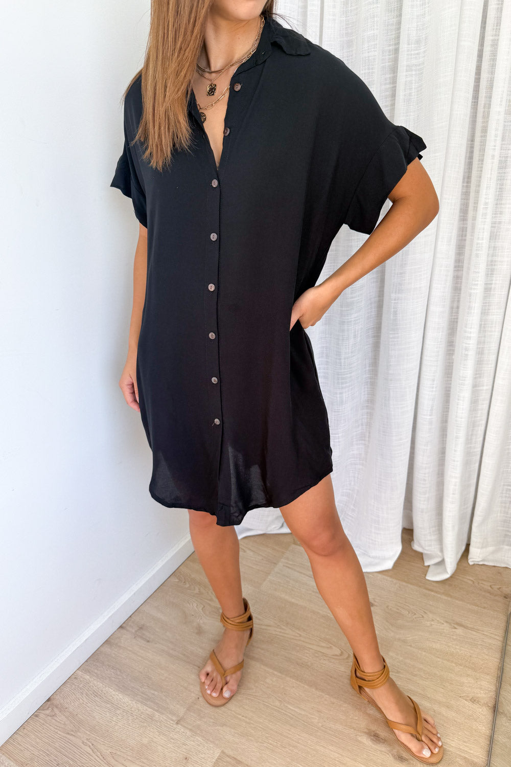Paros Shirt Dress - Image 5