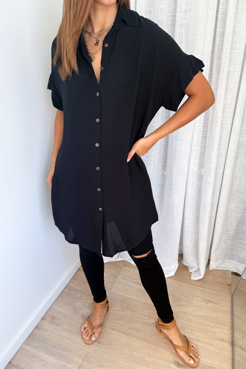 Paros Shirt Dress - Image 3