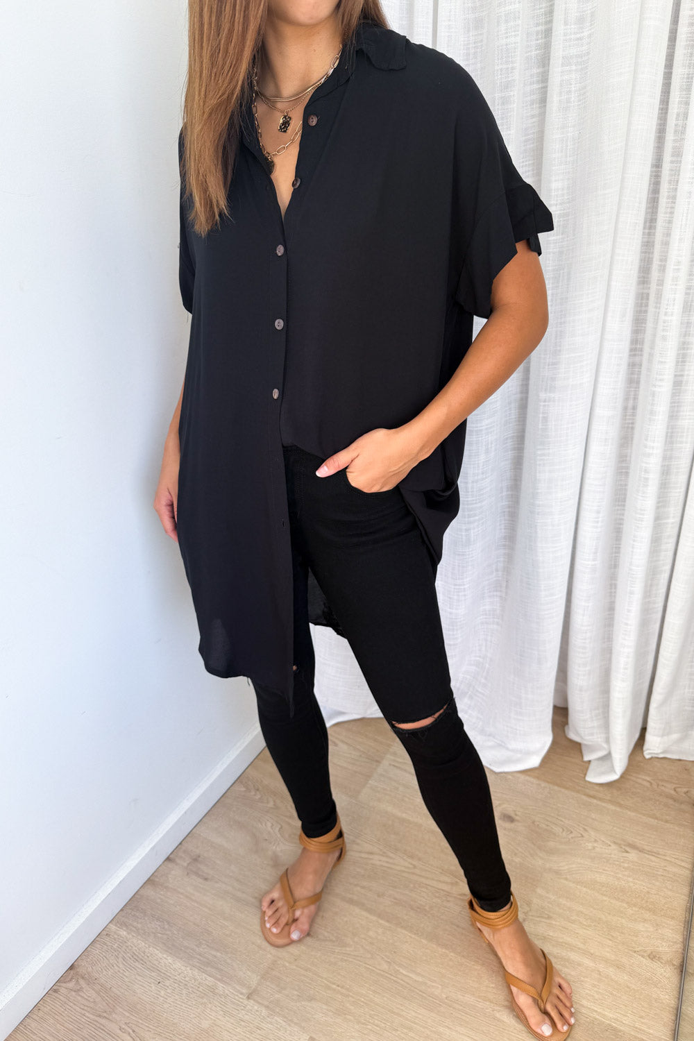 Paros Shirt Dress - Image 4