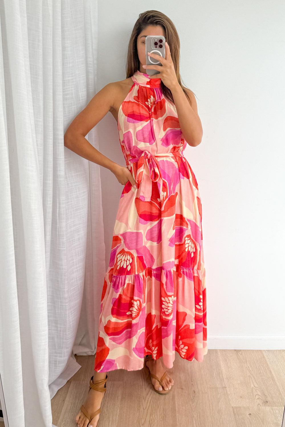 Reeve Dress - Pink Orange Sunset - Image 2