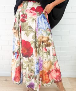 Sandra Maxi Skirt - Vintage Garden Floral