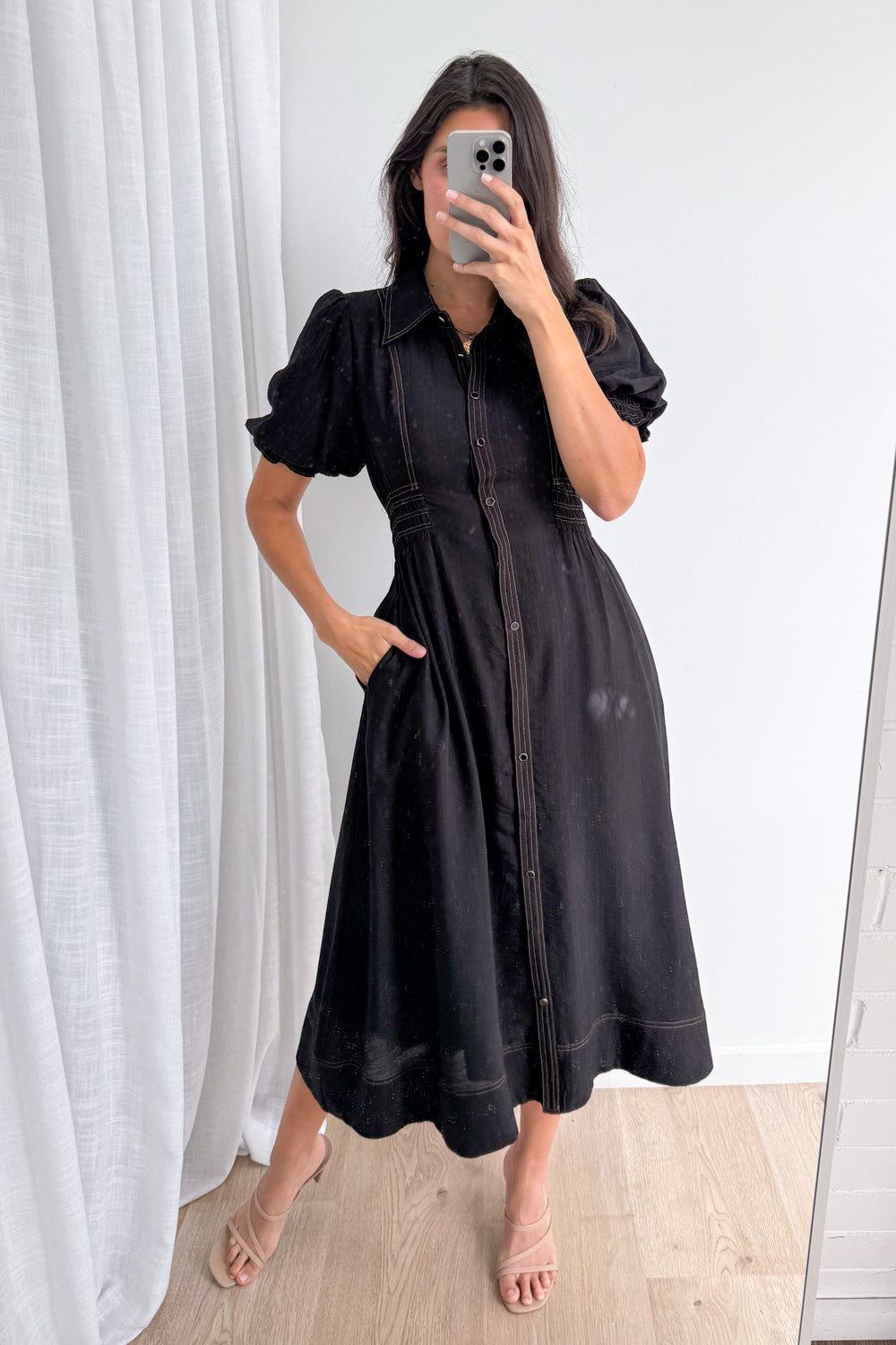 Savoy Dress - Black - Image 5