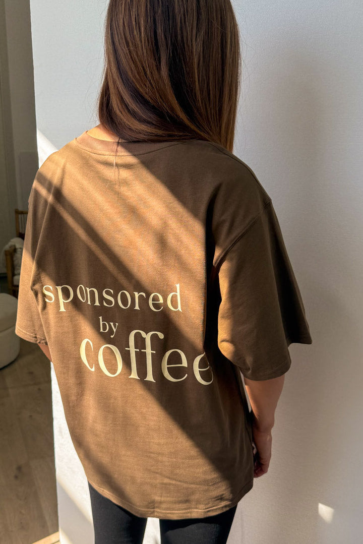 Sponsored By Coffee Oversized Tee - Image 2