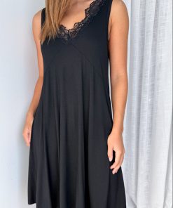 The Comfiest Night Dress - Black