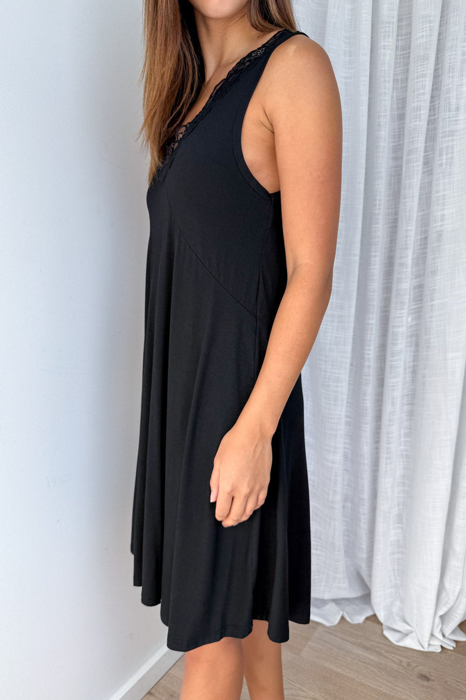 The Comfiest Night Dress - Black - Image 4
