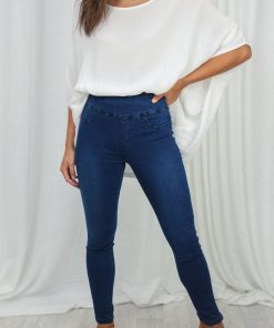 The No-Panel Skinny Jeans - Dark Denim