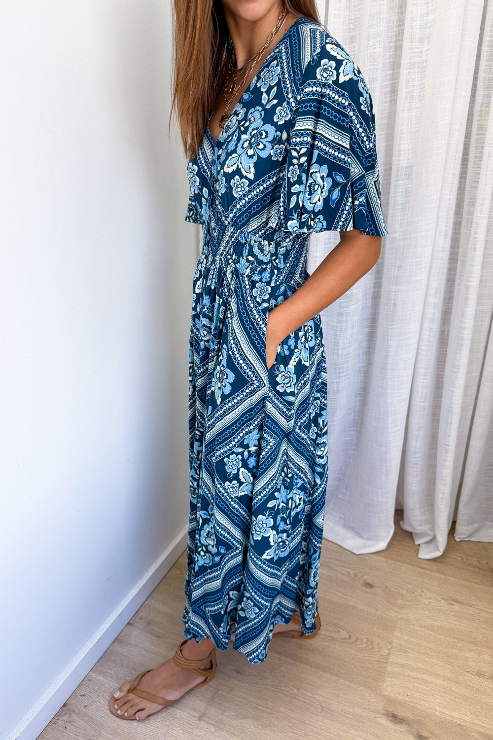 Vicki Dress - Blue Tile - Image 3