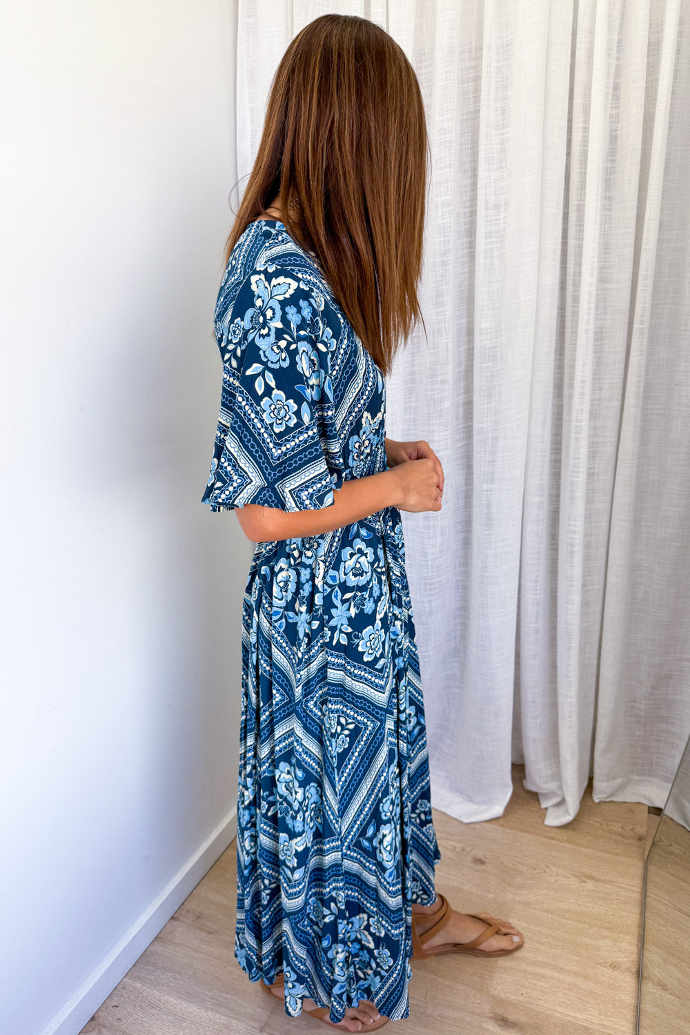 Vicki Dress - Blue Tile - Image 4