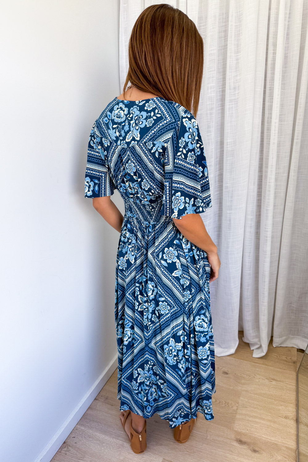 Vicki Dress - Blue Tile - Image 5