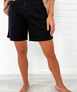 Whitley Shorts - Black Denim
