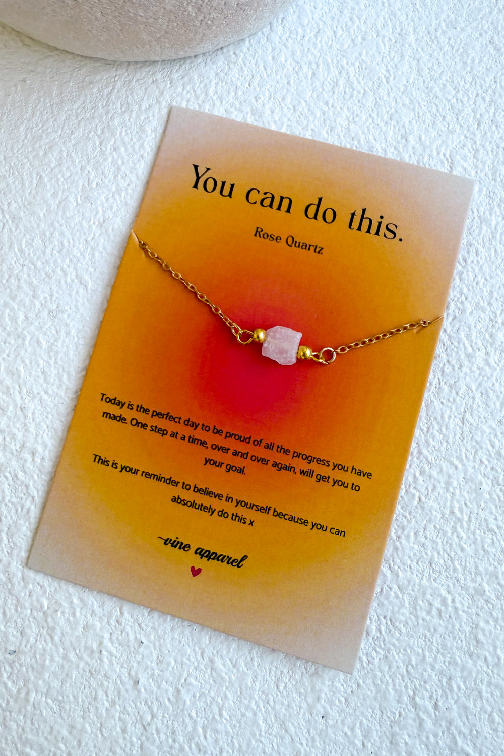 You Can Do This Bracelet - Rose Quartz - Image 5