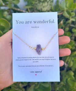 You Are Wonderful Bracelet - Amethyst