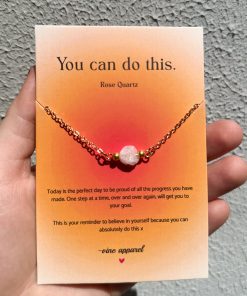 You Can Do This Bracelet - Rose Quartz