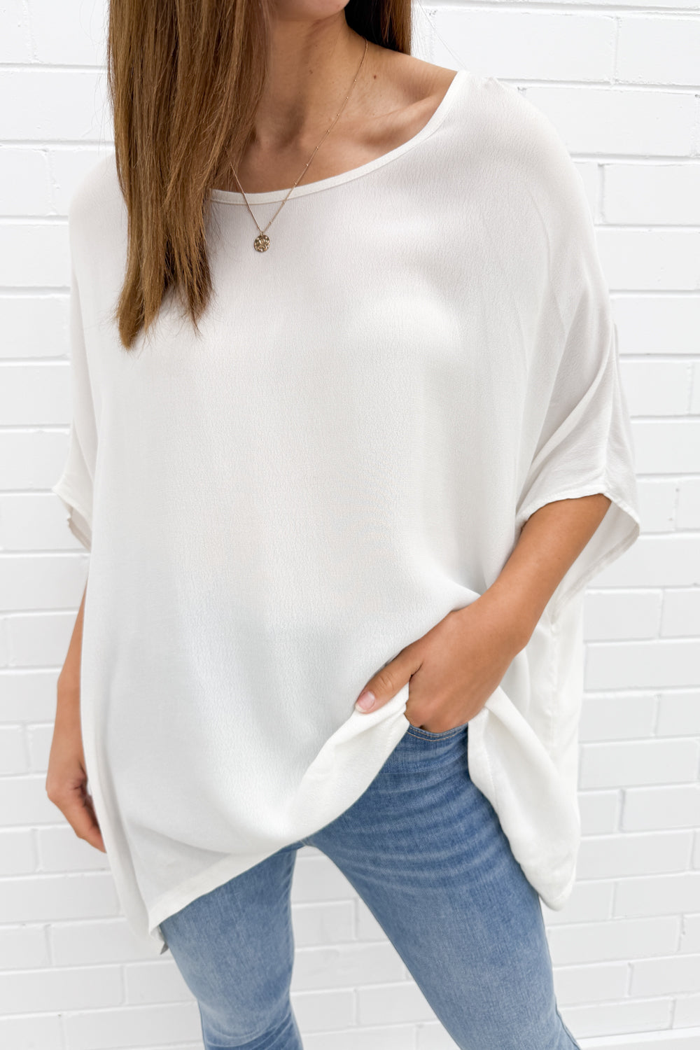 Zara Basic Drape Top - Image 3