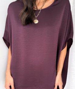 Zara Satin Drape Top