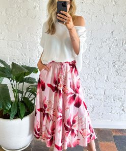 Alaya Skirt - Blush Floral