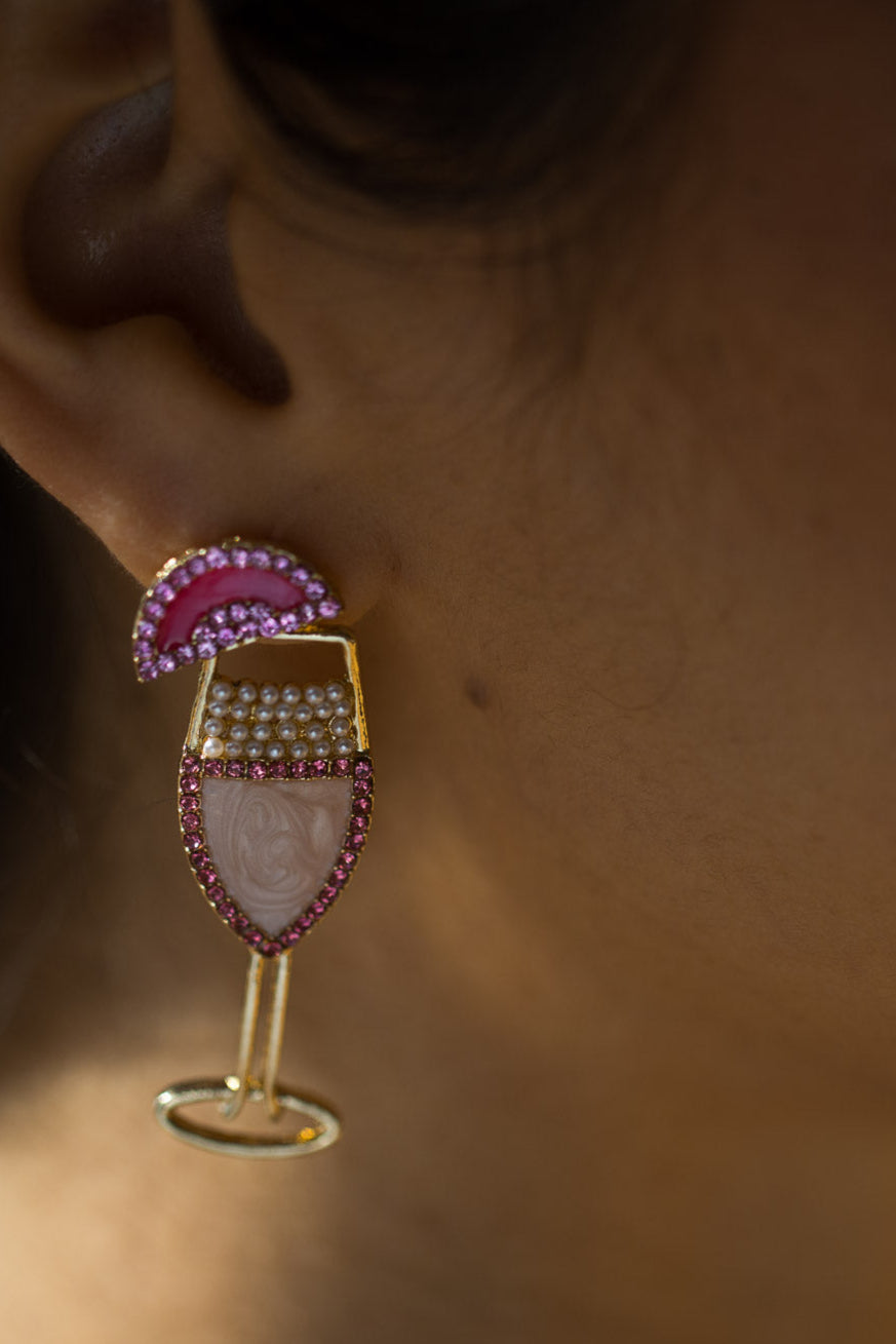 Alexa Earrings - Pink - Image 2