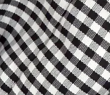 Bella Oversized Scrunchie - Black Gingham - Image 3