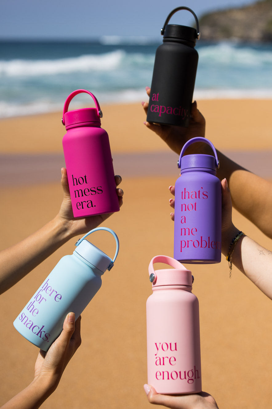 Here For The Snacks Drink Bottle - Image 2